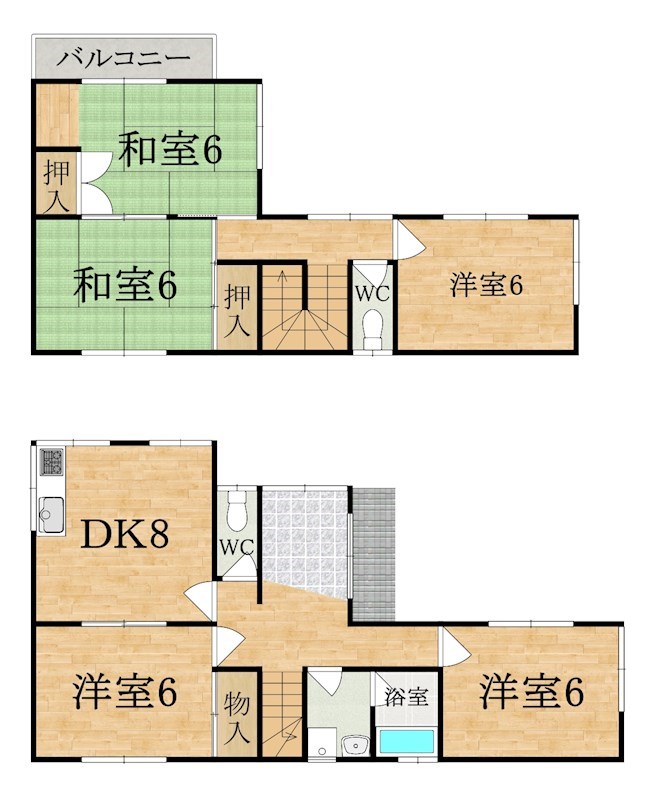 大和郡山市九条町一戸建  間取り