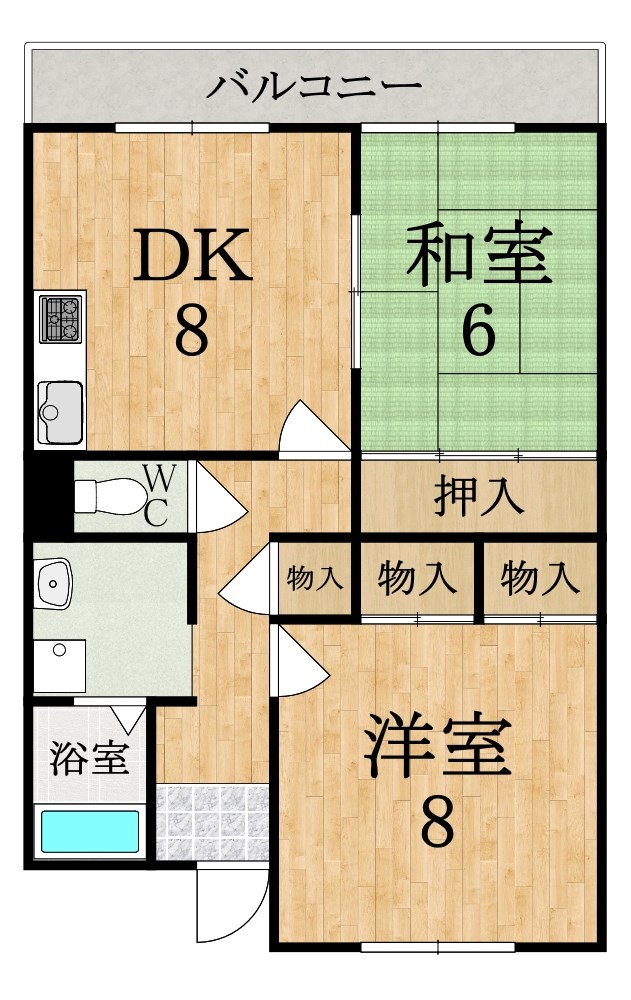 フォレスト神宮前 403号室 間取り