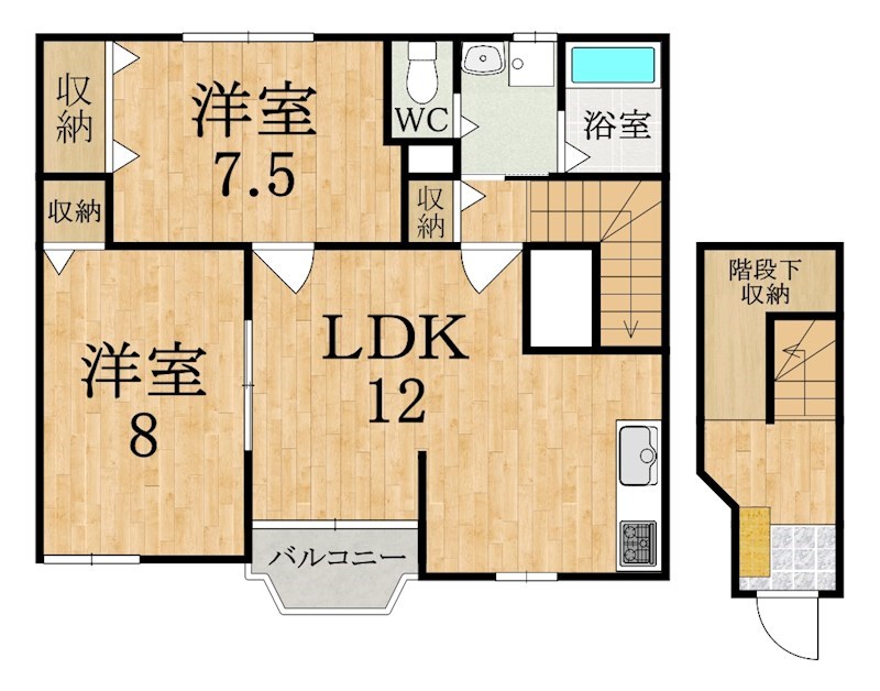 ソレイユ・アン 202号室 間取り