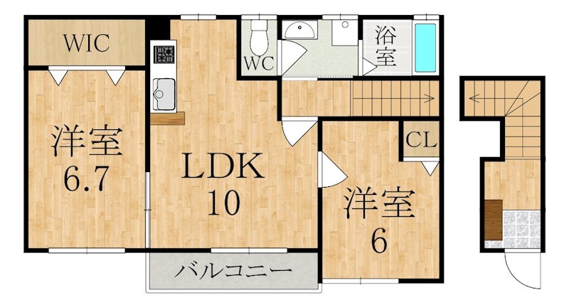 ガーデンハウス・ヴィオラ 201号室 間取り