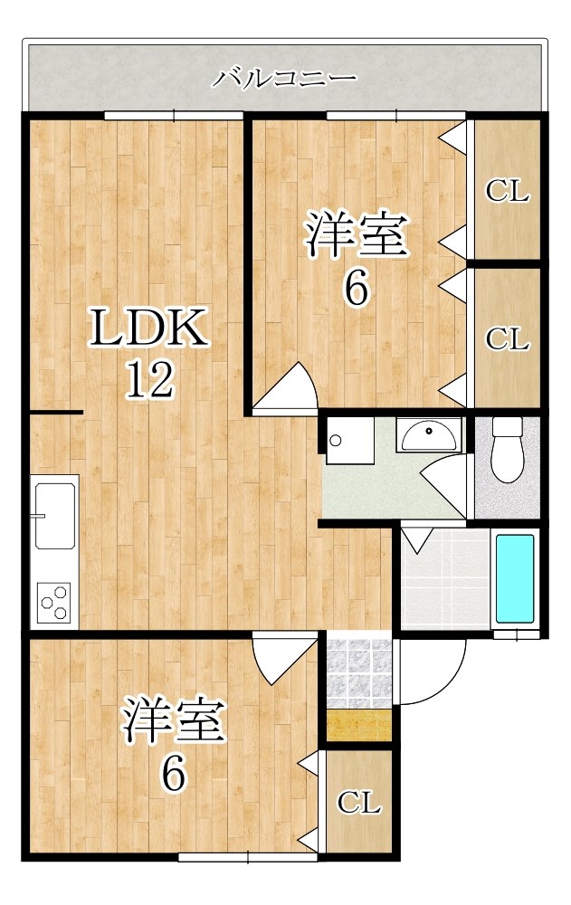 ソルフェージュCITY　Ⅰ 103号室 間取り