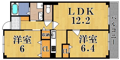 ピュアパレスA 305号室 間取り