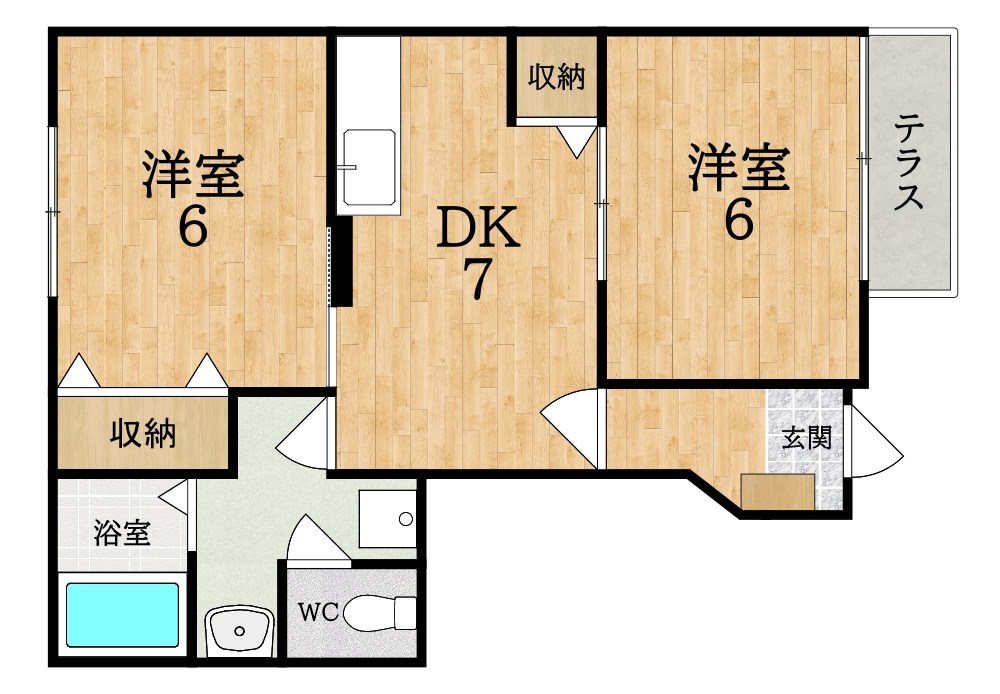 フローラルヒルズ 間取り図