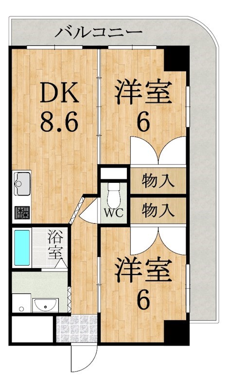 ハイネス上田 301号室 間取り