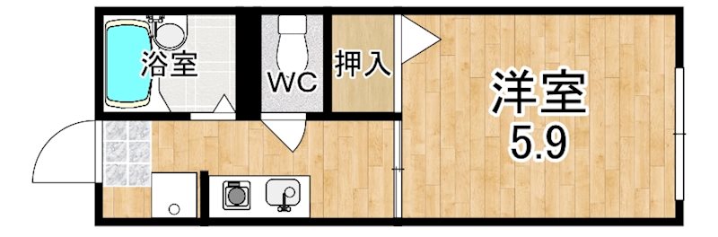 ＴＭＭイチヤハイツ 102号室 間取り