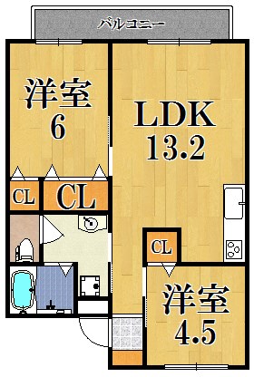 ルミエールＣ棟 101号室 間取り