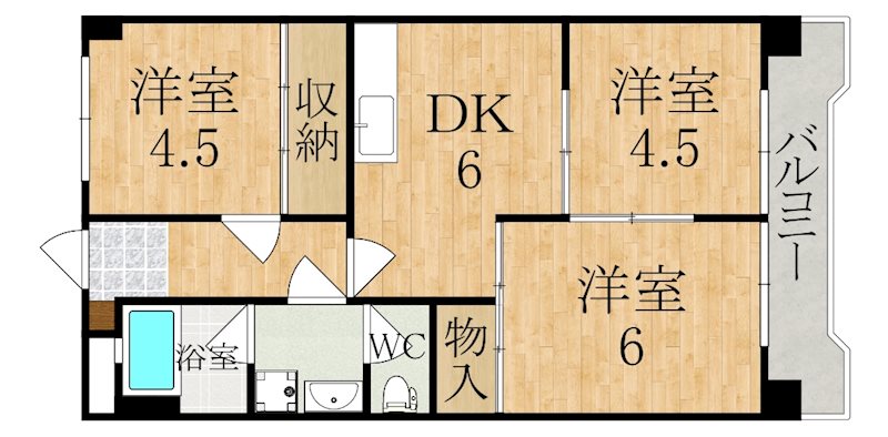 辻村ビル 403号室 間取り