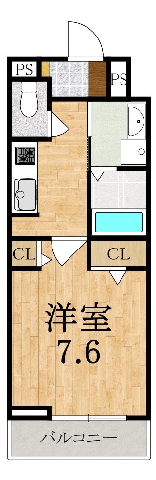 アルバーダ 102号室 間取り