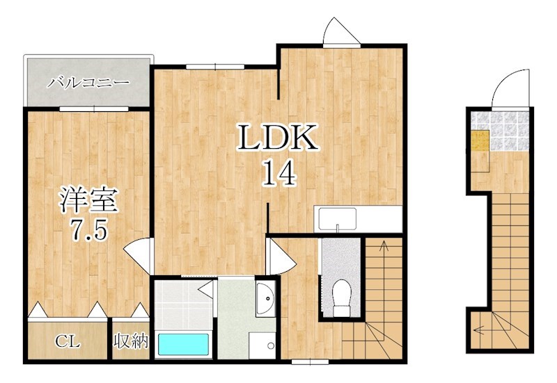 ラピュタＢ 203号室 間取り