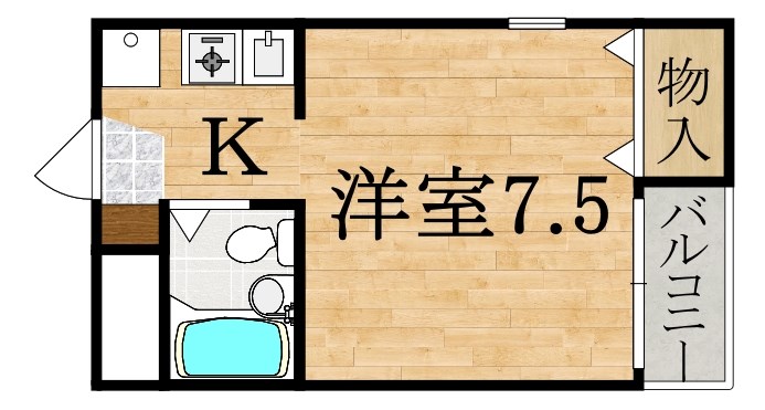 グレイス神宮西口 205号室 間取り