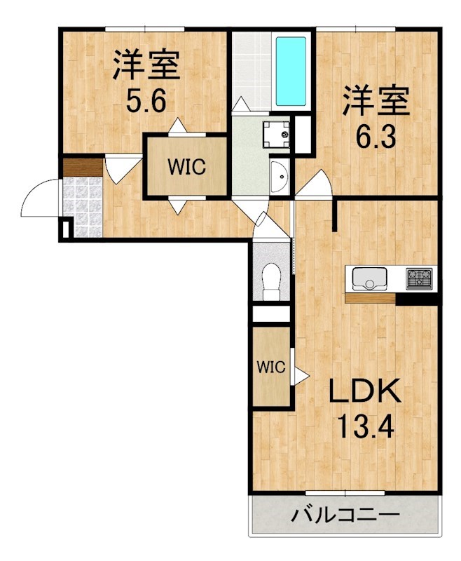 プラミシア 301号室 間取り