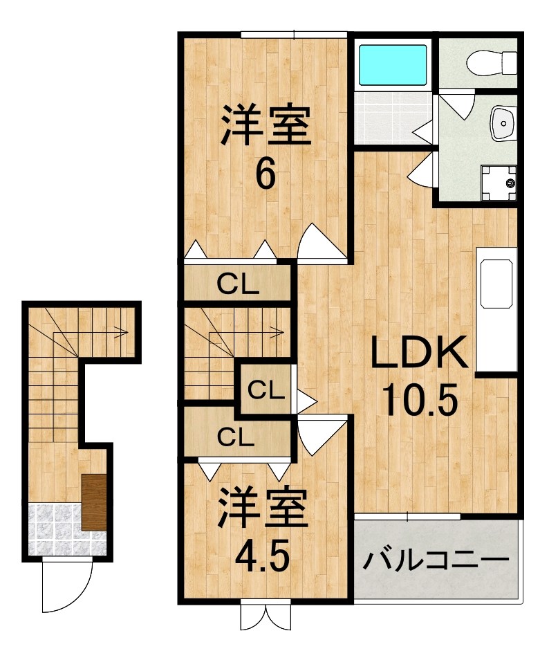 グラン　ソレイユ 202号室 間取り