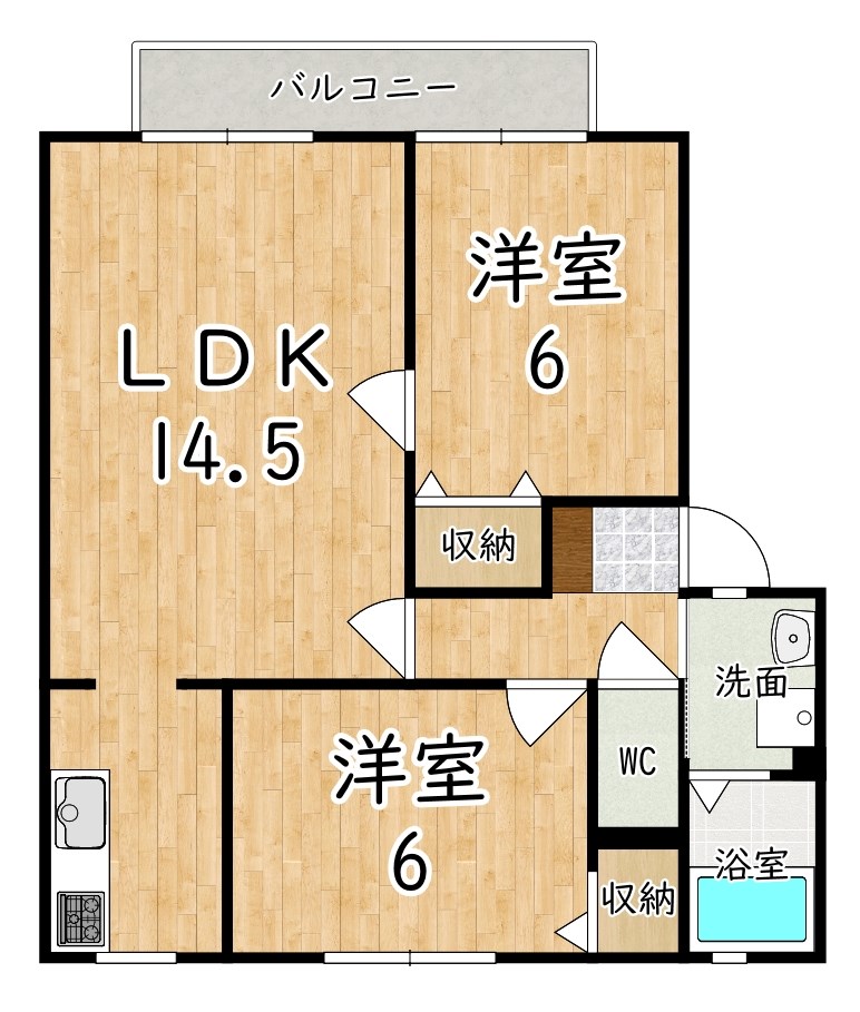 エスペランサⅡ 105号室 間取り