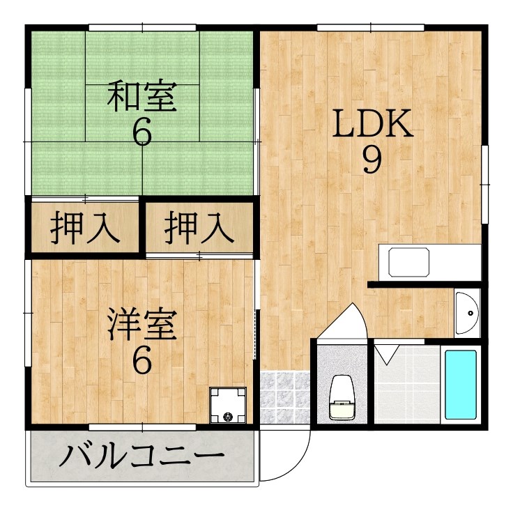 ドエルⅠ 201号室 間取り