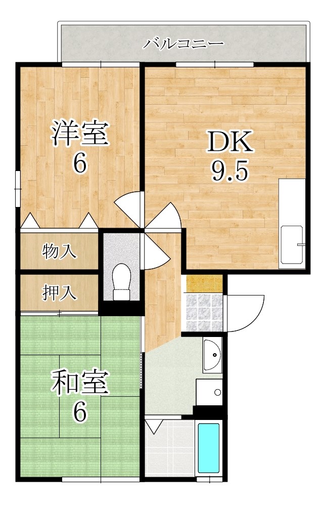 アムール橿原 301号室 間取り