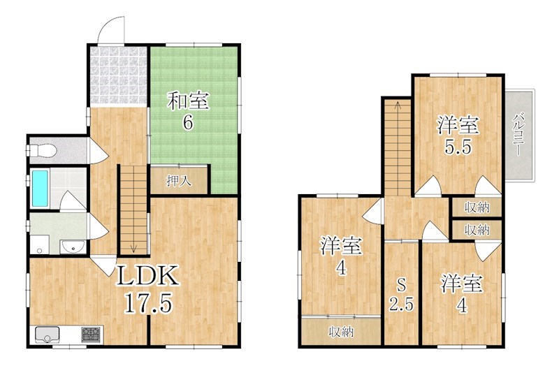 田原本町戸建て 間取り図