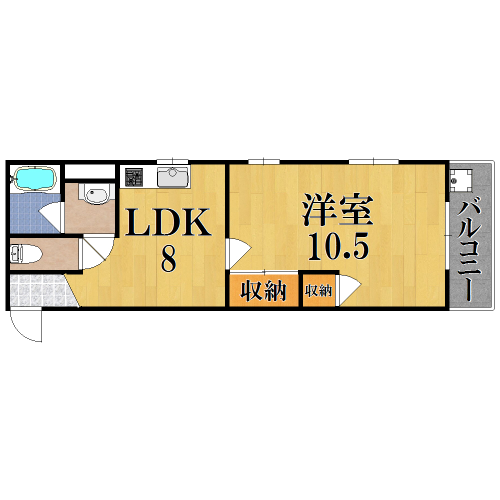 マンション芝 303号室 間取り