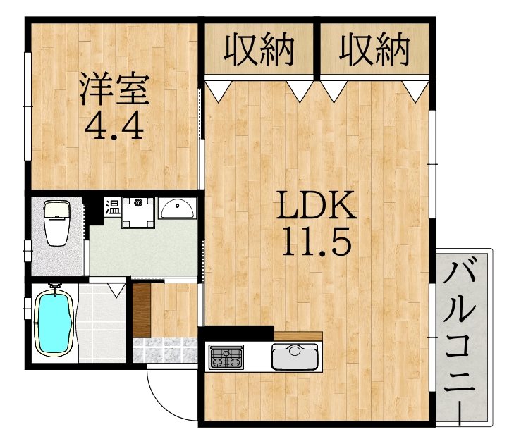 サンブリッジ登美ヶ丘 204号室 間取り