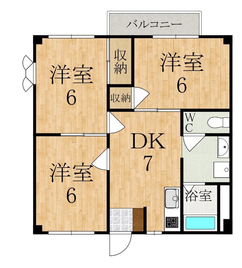ファミールハイツ 201号室 間取り