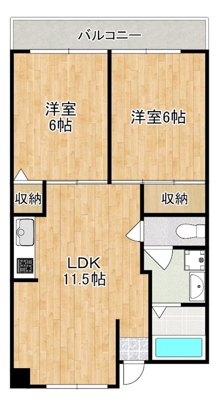 シティコープ新大宮 610号室 間取り