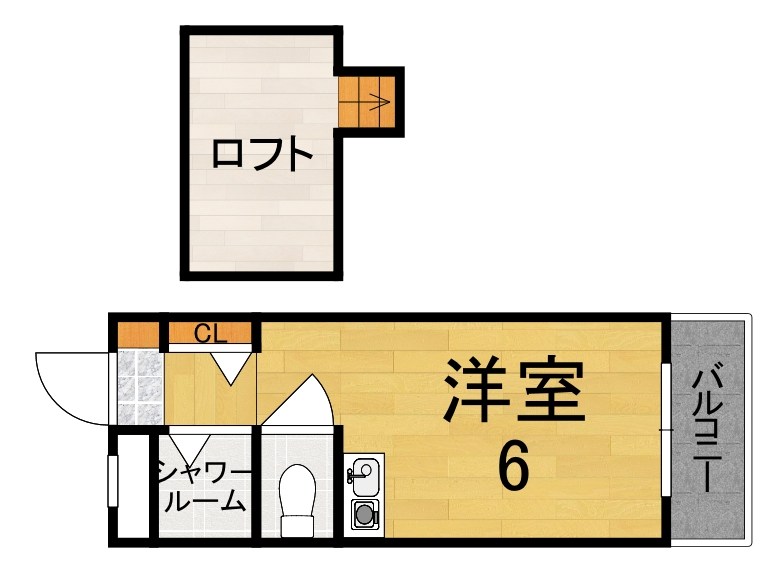 シティパレス西大寺Ｐ－１ 303号室 間取り