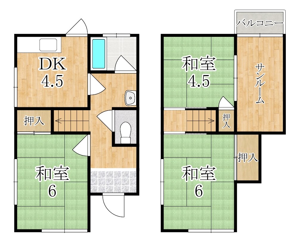 西池尻町戸建 間取り