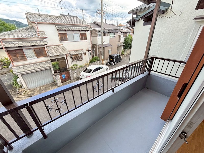奈良市古市町貸家 ベランダ