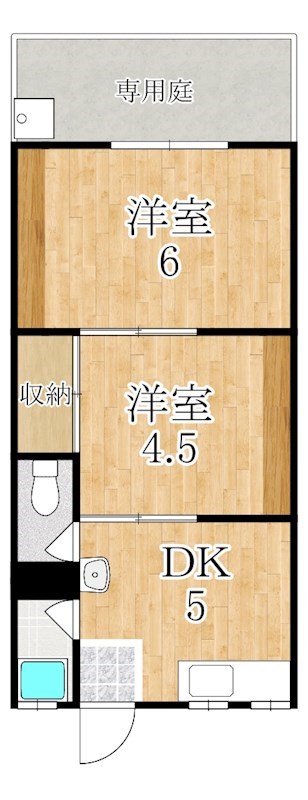 光栄ハイツ 103号室 間取り