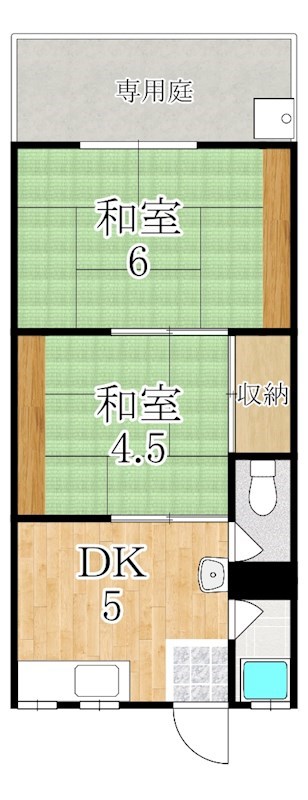 光栄ハイツ 202号室 間取り