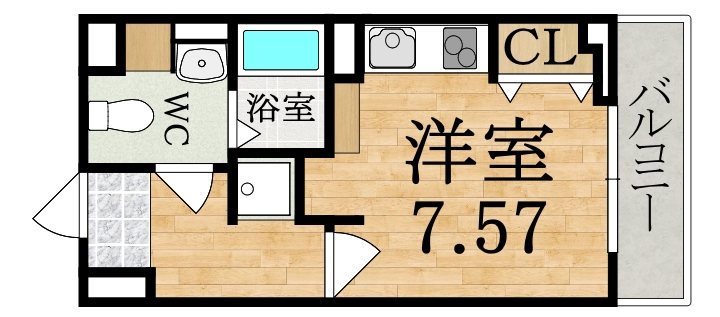 （仮称）富雄北新築マンション 201号室 間取り