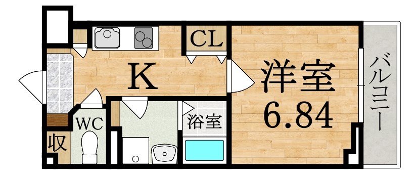 （仮称）富雄北新築マンション 305号室 間取り