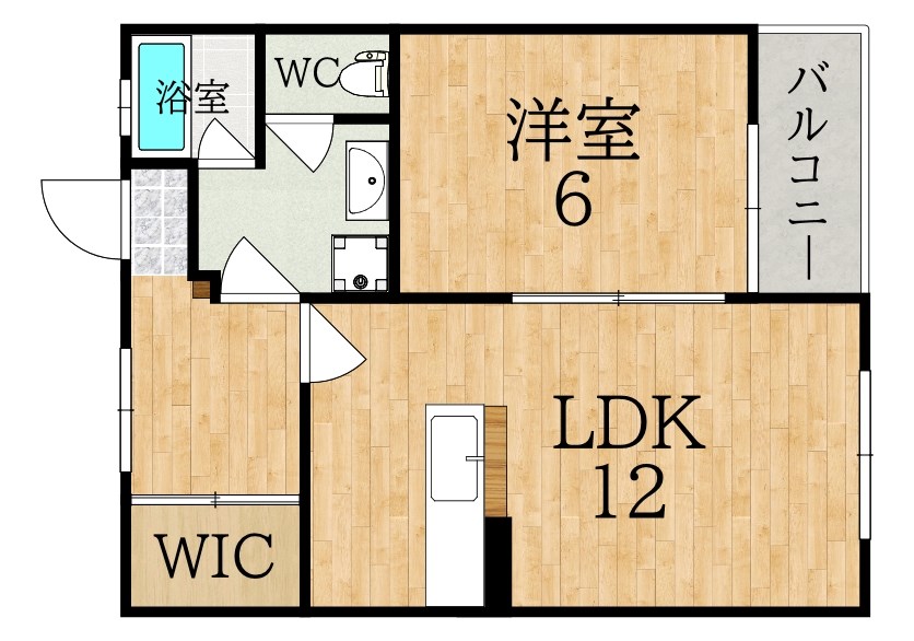 学園南ハイツ 303号室 間取り