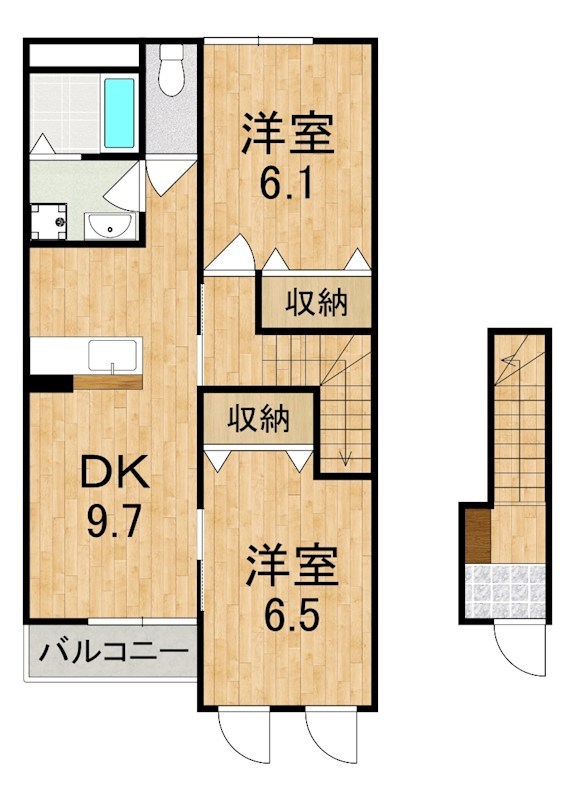 エンジェル 201号室 間取り