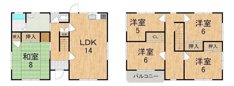 三郷町立野南3丁目戸建 間取り