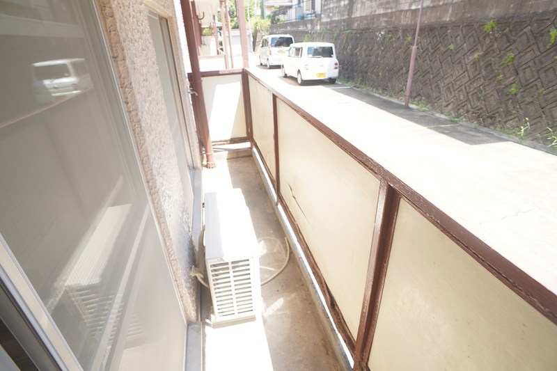 あやめ池ハイツＢ棟 ベランダ