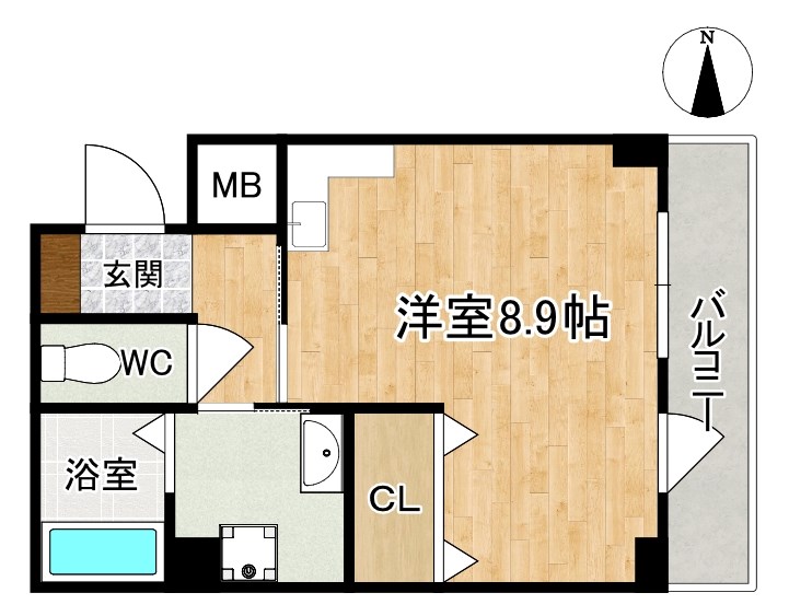 Ｋフラット三条 207号室 間取り