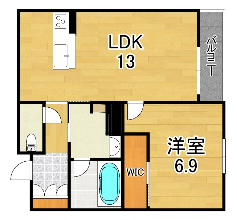グラン　フェリシア 302号室 間取り