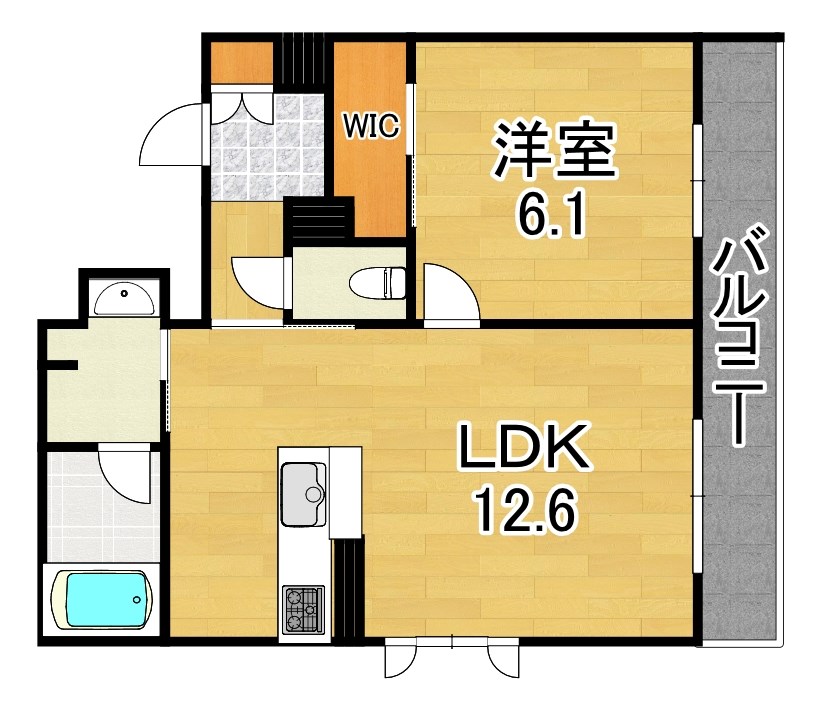 グラン　フェリシア 303号室 間取り