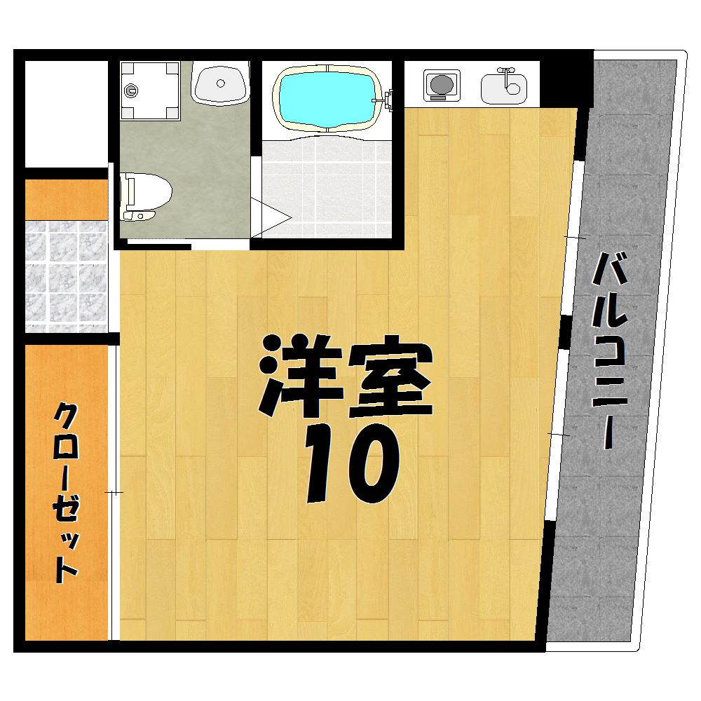 フラッツ小西 605号室 間取り
