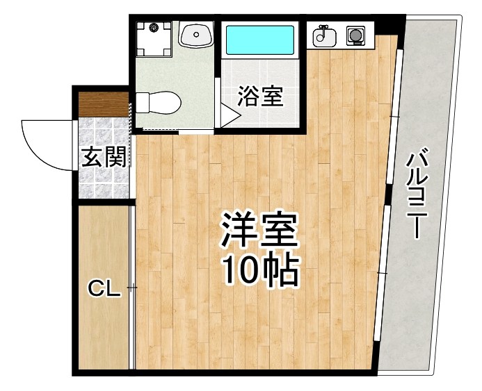 フラッツ小西 605号室 間取り