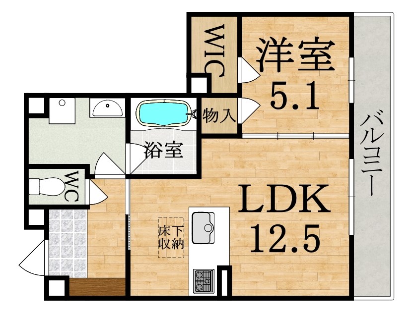 仮称）エレガント国見町 102号室 間取り