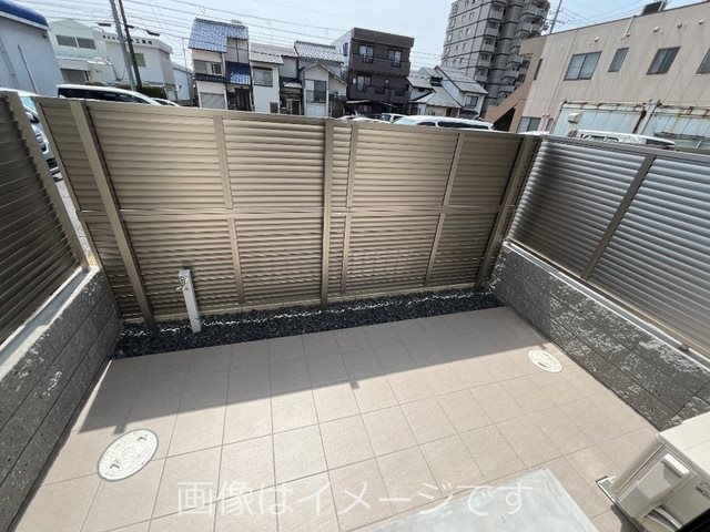 (仮称)磯壁新築アパート ベランダ