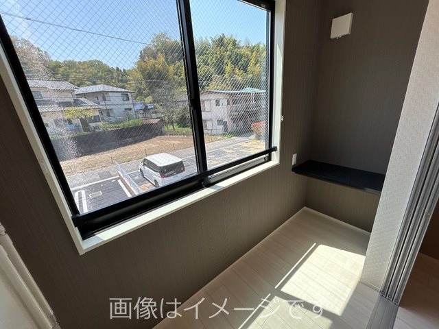 (仮称)磯壁新築アパート ベランダ
