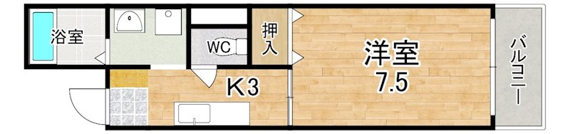 南新町ビル 505号室 間取り