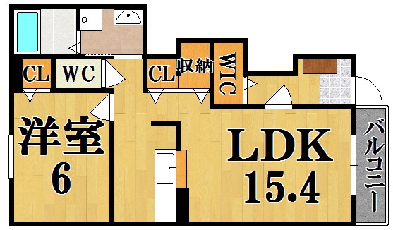 ハイグレース 101号室 間取り