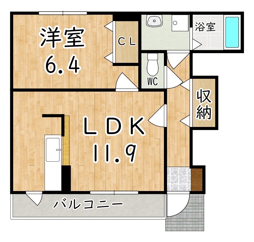 マルシェ 103号室 間取り