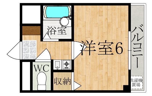 ラックハウス 202号室 間取り