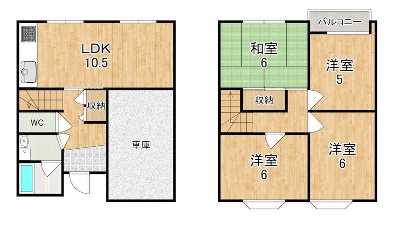 南紀寺町3丁目戸建て 間取り
