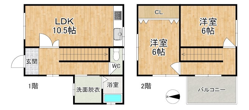 仮称）法蓮町興福院前新築 西号室 間取り