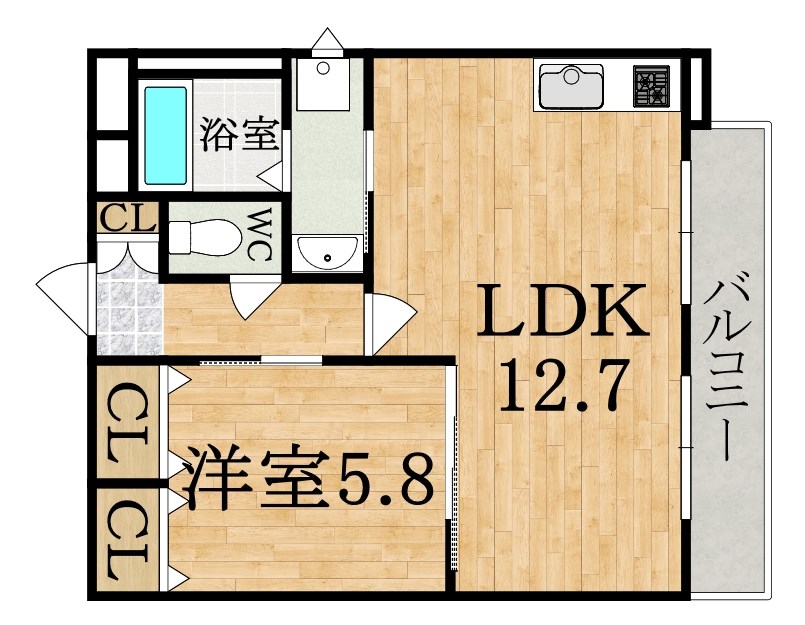 クレアール紺屋町（コンヤマチ） 間取り
